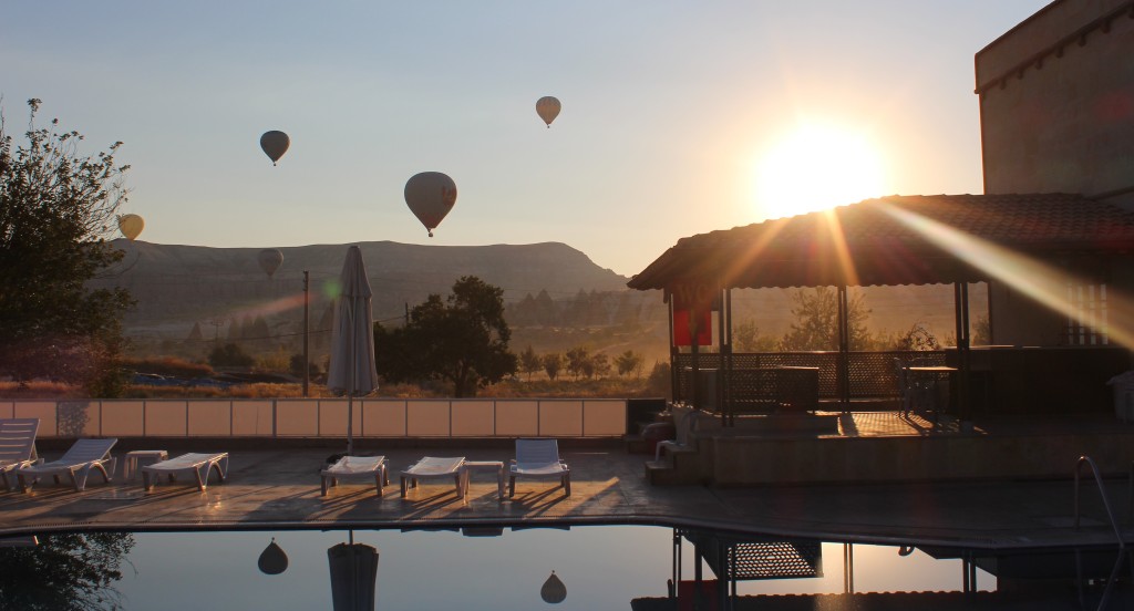 Sunrise at Our Hotel in Cappadocia